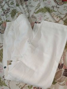 White Cargo Pants