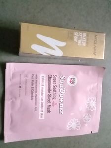 Myglamm Makeup Setting Spray+Popxo Sheet Mask Combo