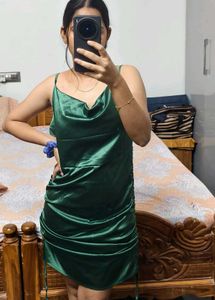 Green Cutout Midi Dress