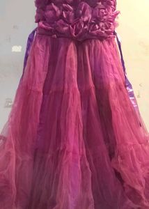 Elegant Purple Long gown