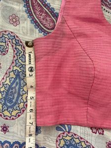 Designer Padded Blouse Pink