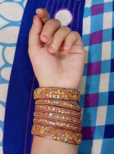 Sparkling Pink Indian Bangles – Size 2.4 ❤️