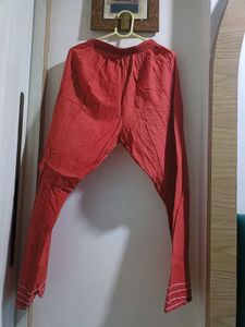 Elegant Red Embroidered Kurta set