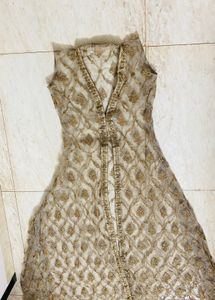 Embroidered Sheer Vest