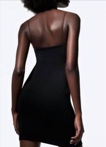 Zara fitted Mini spaghetti strap dress Size Small