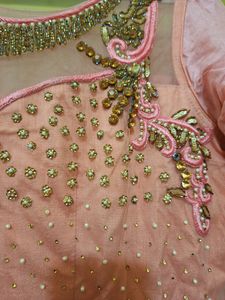 Beautiful Pink Gown With Worrk✨️👗