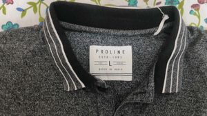 Gray Proline Polo Shirt