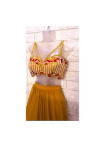 Mustard Designer Lehengacholi