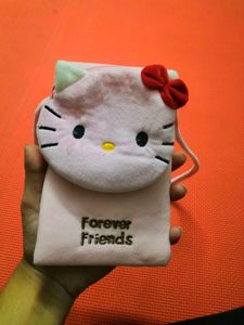 Baby Pink Colour Kitty Sling Bag | Children