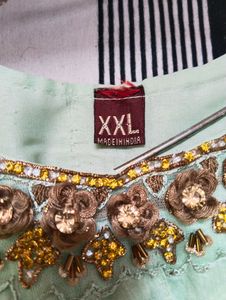 Gold Embroidered Net Dupatta