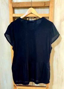 Black Designer Top Size-36