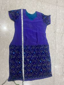 Crepe Hand Embroidered Shirt