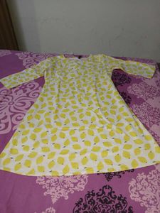 Lemon Print Dress