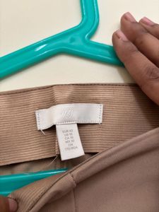 H&amp;M Beige Flared boot cut pants