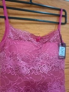 Lightly Padded Camisole In Net Fabric