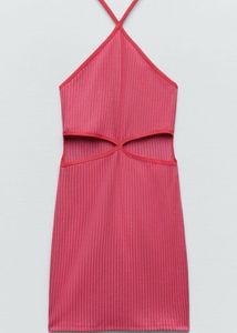 ZARA cut-out Halter Neck Dress