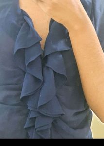 Y2k Ruffle Shirt.