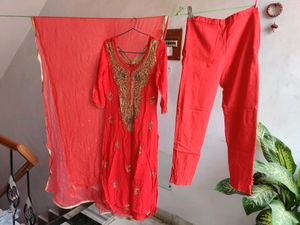 heavy embroidery party wear suit set