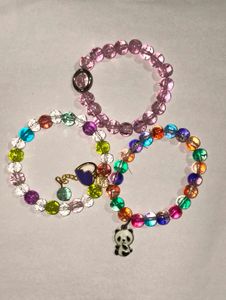 Beaded Charm Bracelet Set
