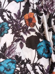 Y2k Pinterest Floral Cool Shoulder Top