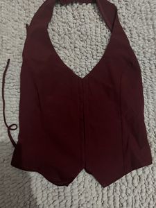 halterneck corset top