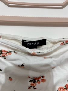 Floral Print Ruched Top