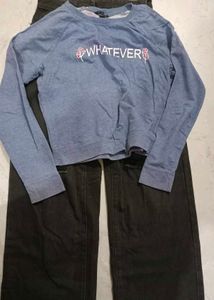 Women&#39;s Jeans Pant And Tshirt Combo