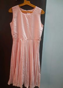 Sleeveless Pink Frock