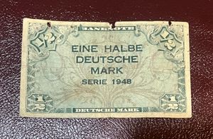 1/2 Deutsche Mark 1948 Extremely Rare