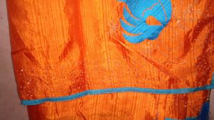 Beautiful Orange 🧡🍊 Saree