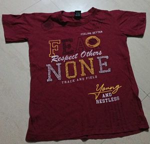 Maroon Graphic Tee