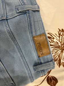 Ice Blue Jeans Straight Fit