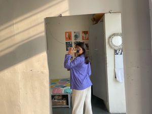 Polka Dot Purple night suit top