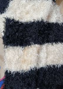 Striped Fuzzy Knit Sweater