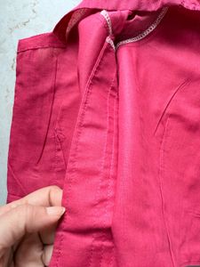 Unused Onion Pink Georgette Saree