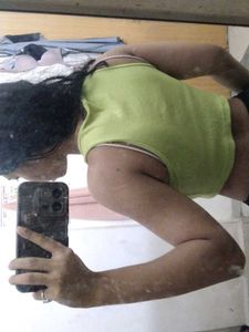 Green Crop Tank Top