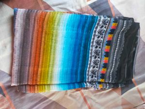 Colorful Striped Saree