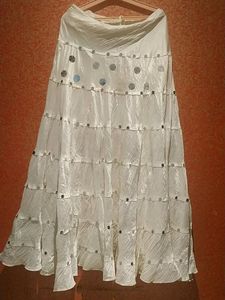 Silver Mirror Skirt
