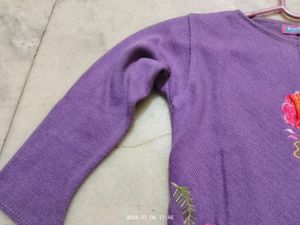 Lavender Aesthetic Crop Shirt