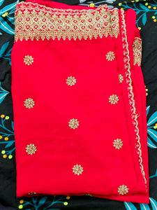 Heavy Work Designer Saree..Bought From Botique.