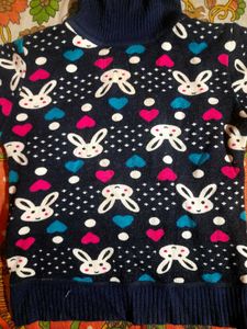 Bunny Girl Sweater 2 To 4 Years