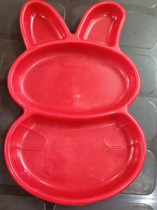 Combo Bunny Shaped Plastic Plates