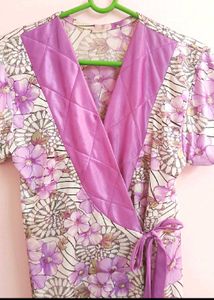 Floral Purple Robe