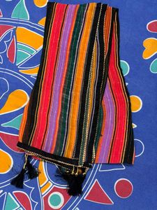 Striped Dupatta with Tassels