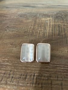 Rectangle Mother of Pearl Earrings