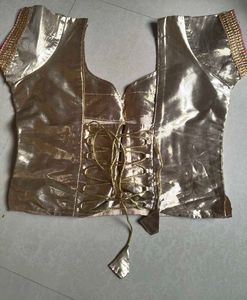 Golden Embellished Blouse, Party Wear