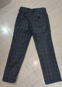 Gray Plaid Pants