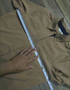 Brown Long Sleeve Blouse