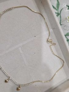 Evil Eye Heart Necklace With Gold Chain