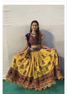 Yellow Embroidered Lehenga Choli